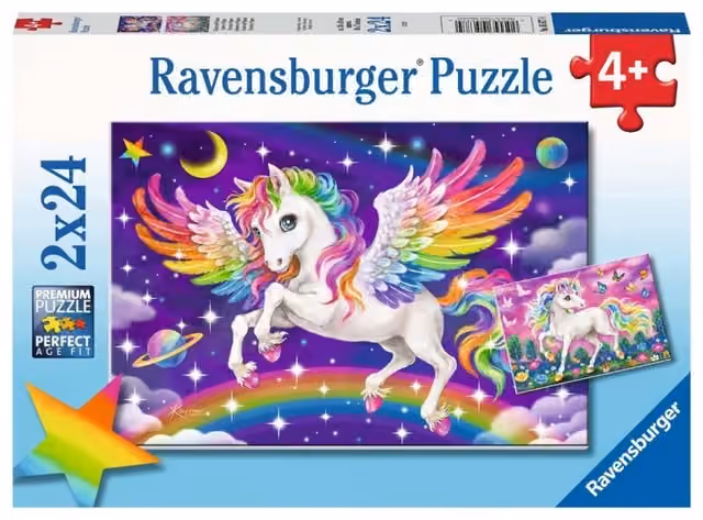 Ravensburger Enhörning och Pegasus 2x24p - (10105677)