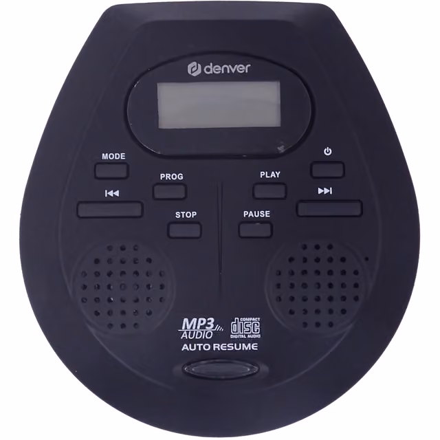 Denver CD-spelare Bärbar Inbyggda högtalare DMP-395B Svart