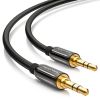 5m Ljudkabel 3,5 mm AUX Kabel Stereo Ljudkabel Rak - Svart