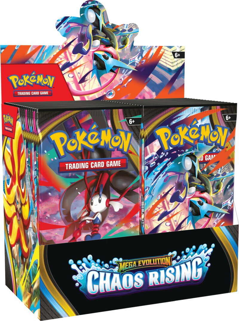 Pokemon ME4 Chaos Rising Booster Display