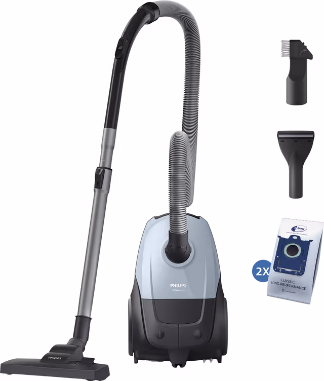 Philips 2000-serien dammsugare med behållare XD1142/10 (blå)