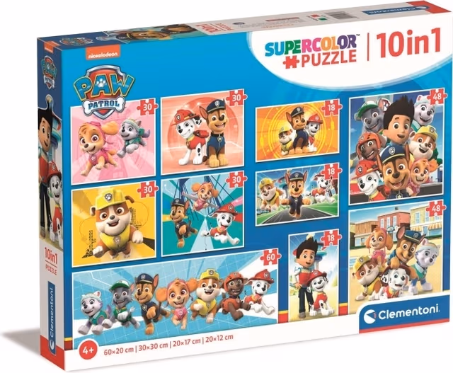 Clementoni Puzzles PAW Patrol 10in1 2D Pussel