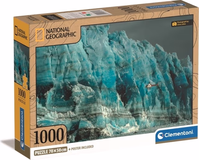 Clementoni Jigsaw Puzzle National Geographics - Glacier 1000 pcs. 2D Pussel