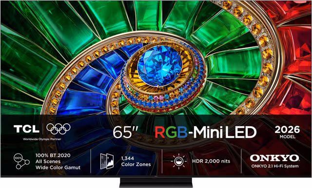 TCL 65" RM7L 4K RGB-Mini LED TV (2026)