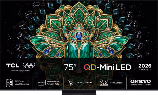 TCL 75" MQLED75L 4K QD-Mini LED TV (2026)