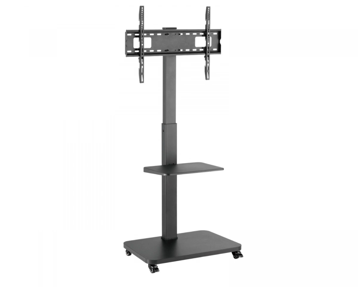 MaxMount Mobilt TV-stativ med hjul – 37"–75" – Vit