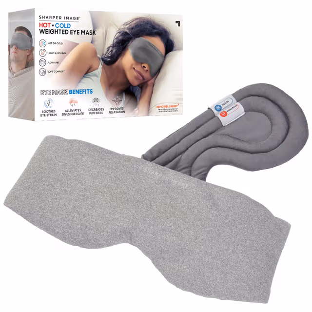 Sharper Image Viktad Varm och Kall ögonmask 1245021101 (grå)