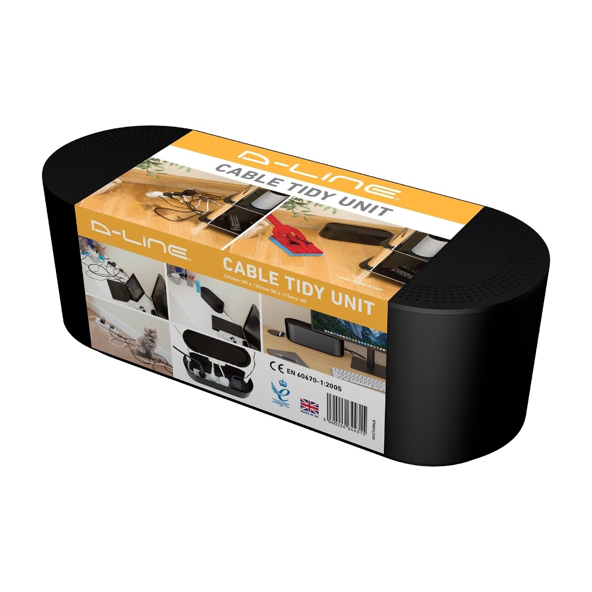 D-LINE Cable Box Small Black
