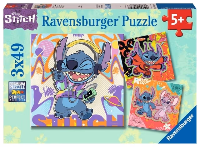 Ravensburger Pussel Disney Stitch 3x49p