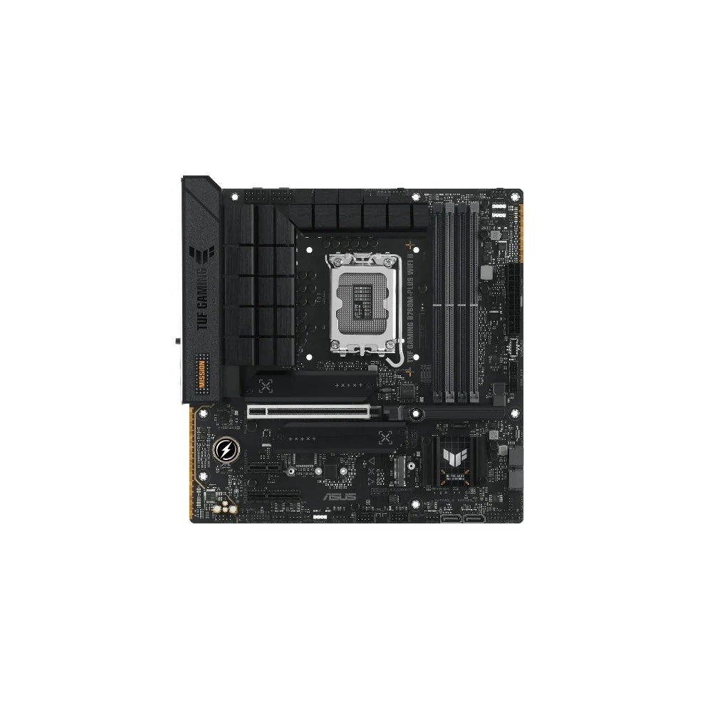 ASUS TUF GAMING B760M-PLUS WIFI II Moderkort - Intel B760 - Intel LGA1700 socket - DDR5 RAM - Micro-ATX