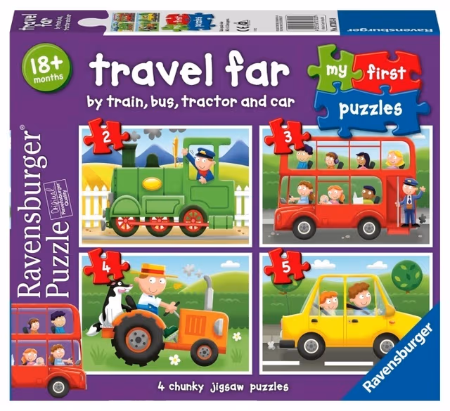 Ravensburger Resa långt Mitt första pussel 2/3/4/5p