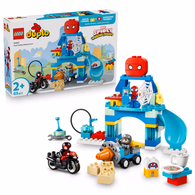 LEGO DUPLO │ Marvel Team Spideys nätkvarter 10464