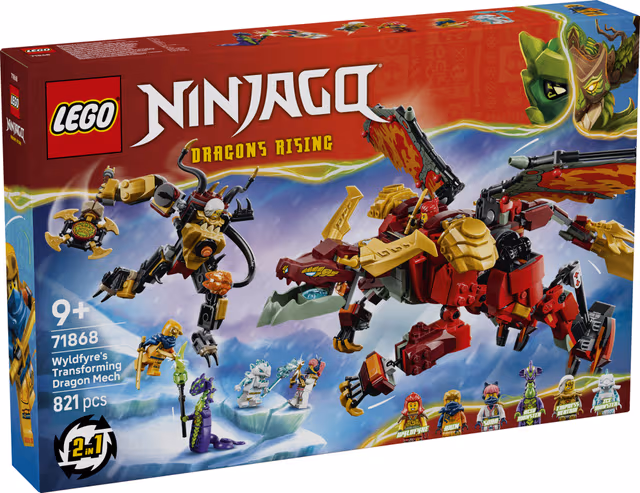 LEGO NINJAGO Wyldfyres omvandlingsbara robotdrake 71868