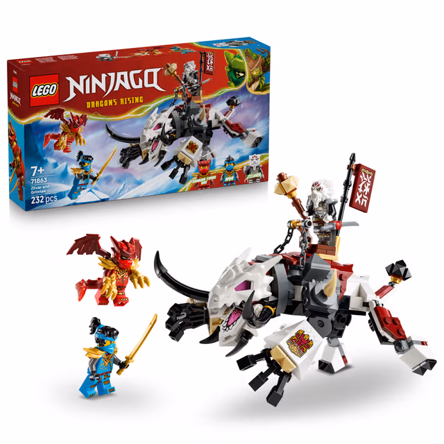LEGO NINJAGO Zilvar och drakodjuret Grimtak 71863