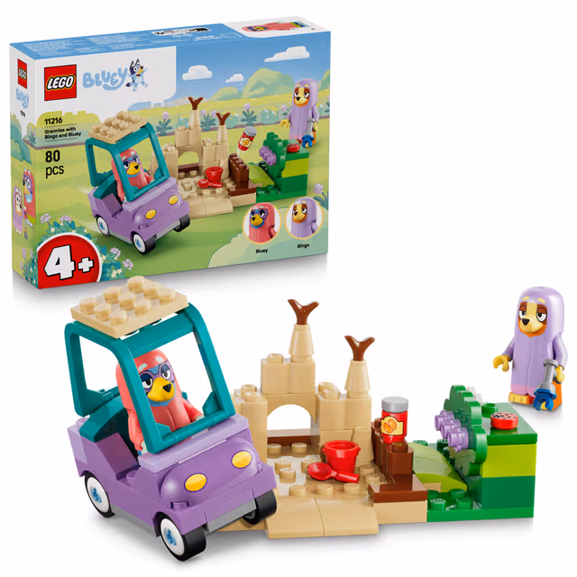 LEGO Bluey Tanter med Bingo och Bluey 11216