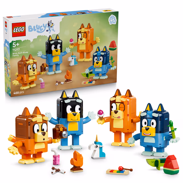 LEGO Bluey Klossbyggd Bluey och familj 11217