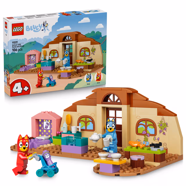 LEGO Bluey 11221 Skolan med Rusty och Bluey