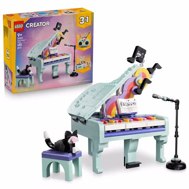 LEGO Creator Flygel med musikdekorationer och katt 31392
