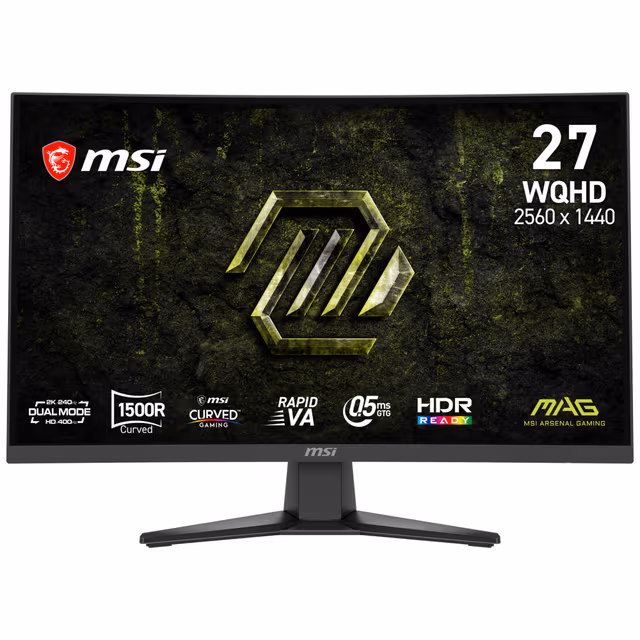 MSI MAG 275CQDF X24 27/VA/240Hz/1ms spelskärm