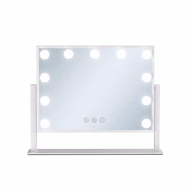 UNIQ Paris Make-up spegel med 11 LED-lampor - Vit