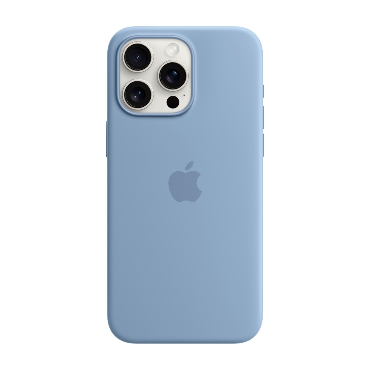 Apple iPhone 15 Pro Max silikonskal MagSafe vinterblå