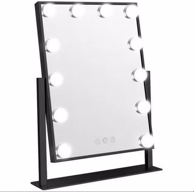 UNIQ New york Mega - Sminkspegel 12 LED lampor - Vit