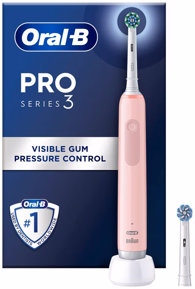 Oral-B Pro 3 eltandborste (rosa)
