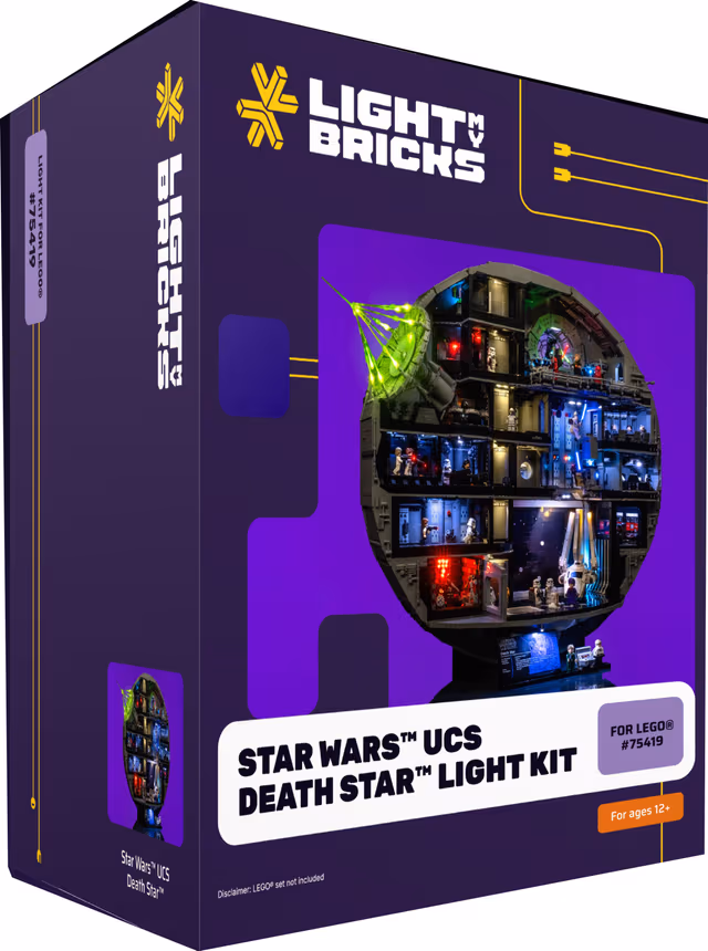 Light My Bricks Star Wars UCS Death Star ljuskit 75419