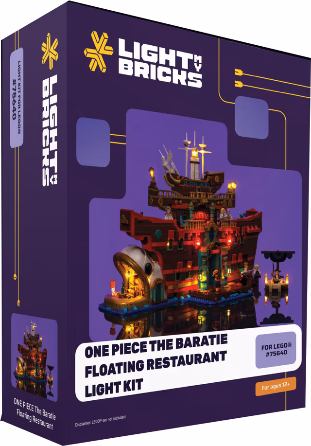Light My Bricks One Piece The Baratie Floating Restaurant ljuskit 75640