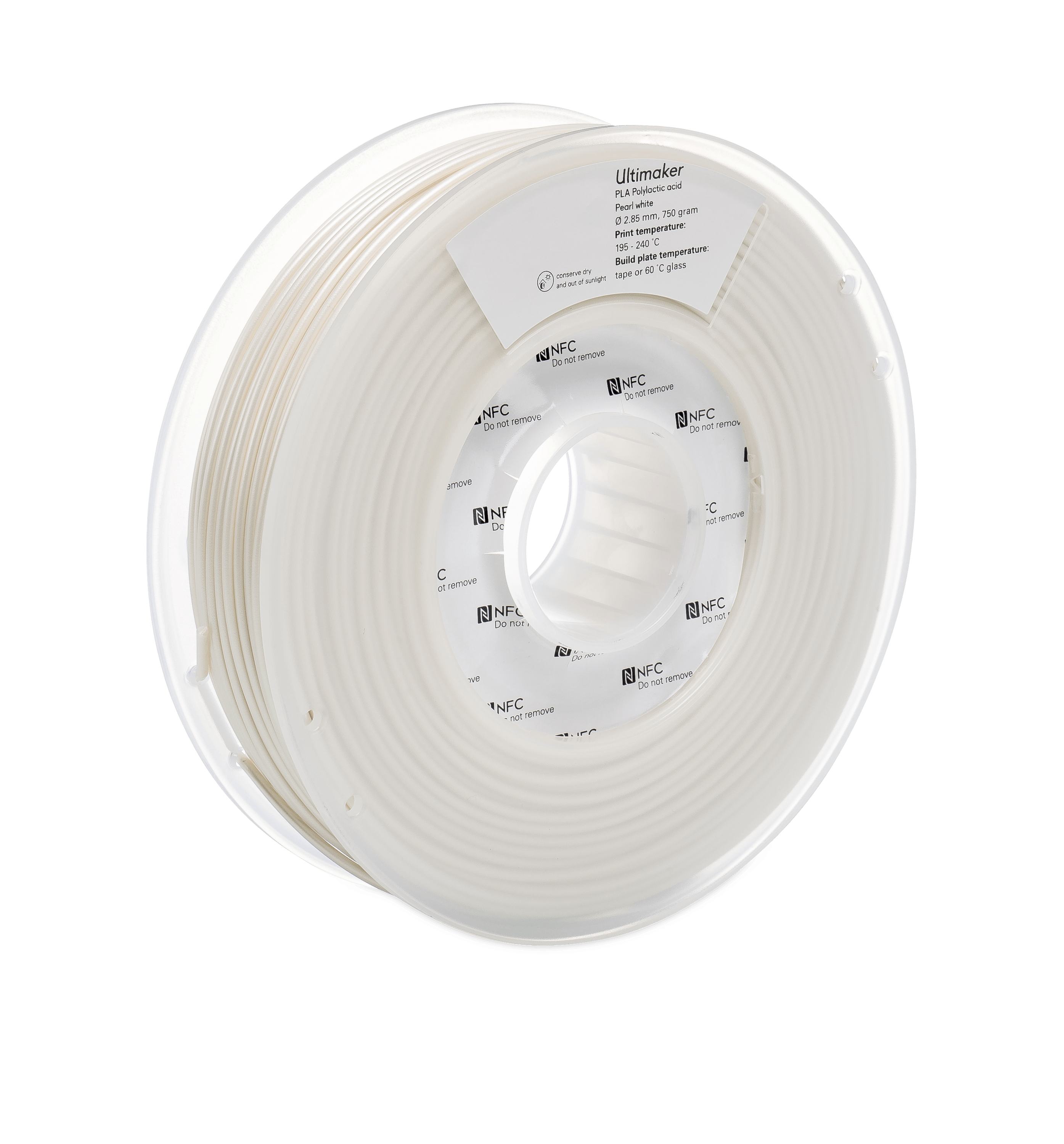 Ultimaker PLA - 2.85 mm - 750 g - Pearl White