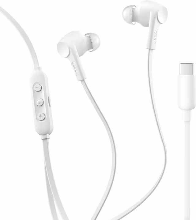 Belkin SoundForm ANC Wired Eearbuds (USB-C) White
