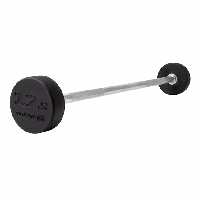 Master Fitness Fast skivstång, Fast skivstång 17,5 kg
