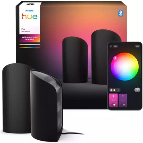 Philips Hue Play Wall Washer 2-pack - Svart