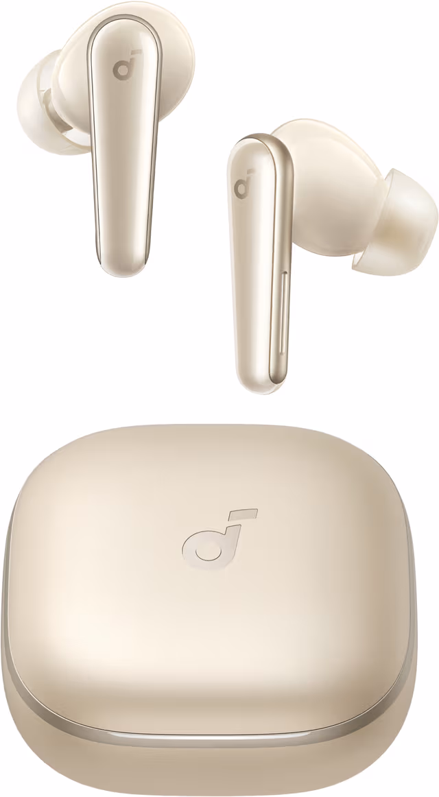 Soundcore Liberty 5 trådlösa in-ear hörlurar (guld)