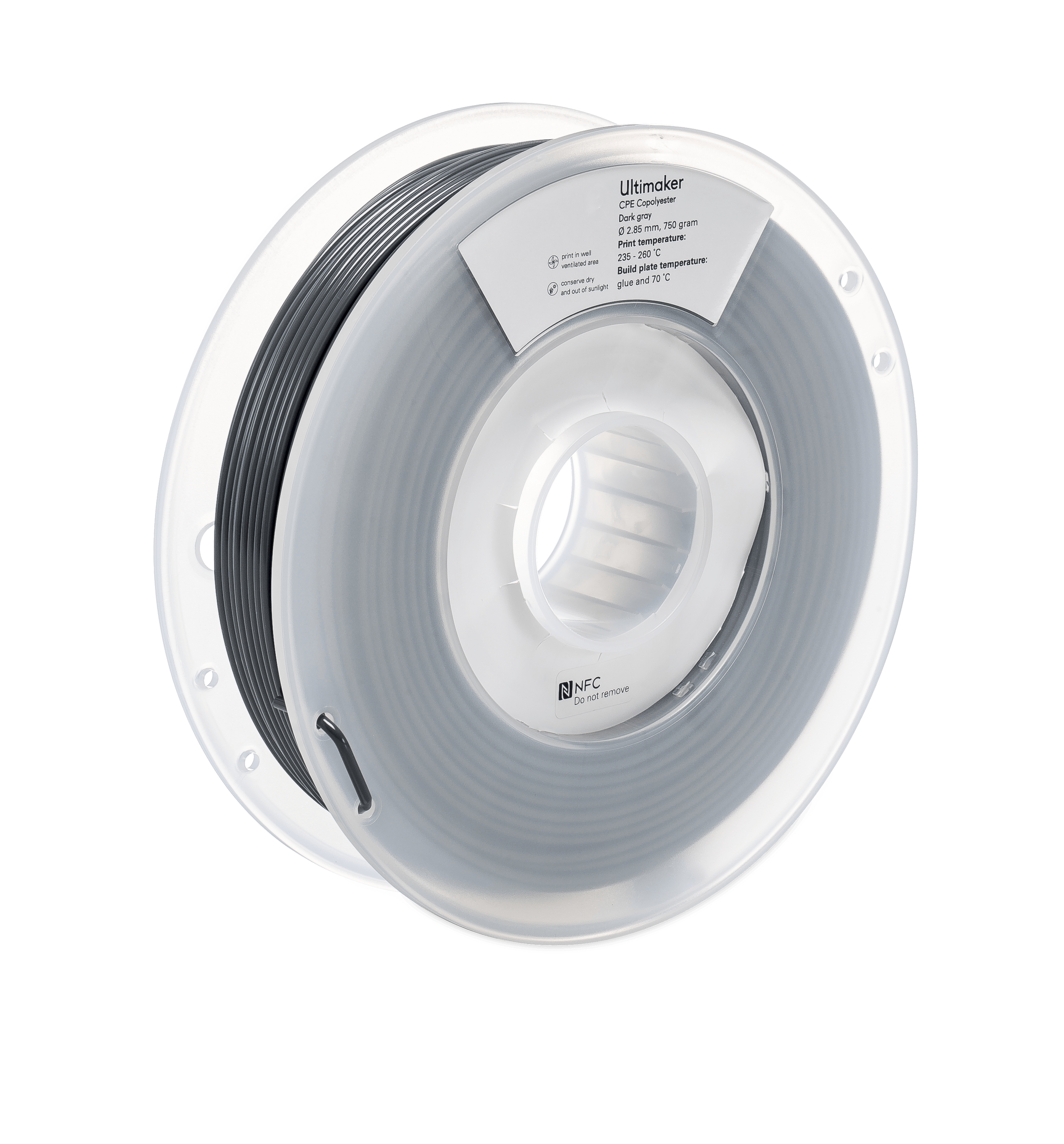 Ultimaker CPE - 2.85 mm - 750 g - Dark Gray