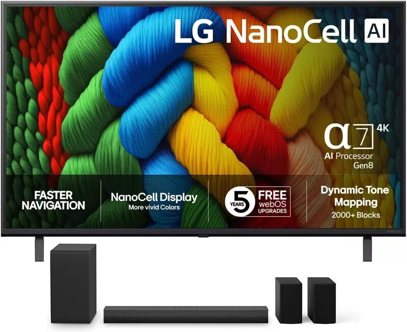 LG 43'' 43NANO80A6B + LG Soundbar NS40TR