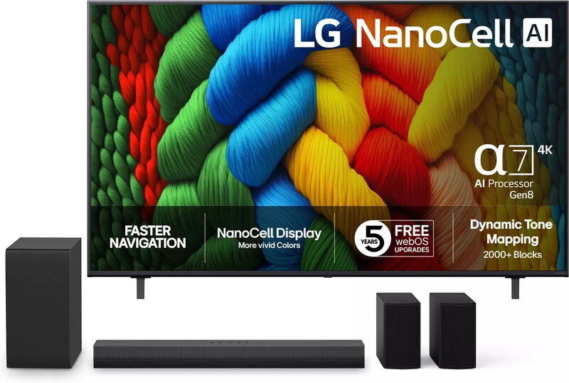 LG 55'' 55NANO80A6B + LG Soundbar NS40TR