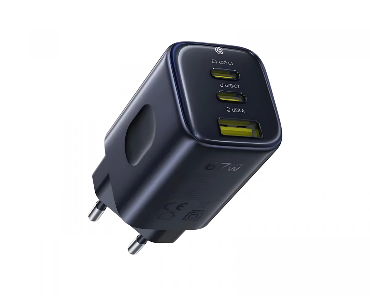 Baseus PicoGo AE11 Snabbladdare 2C+U 67W - Svart