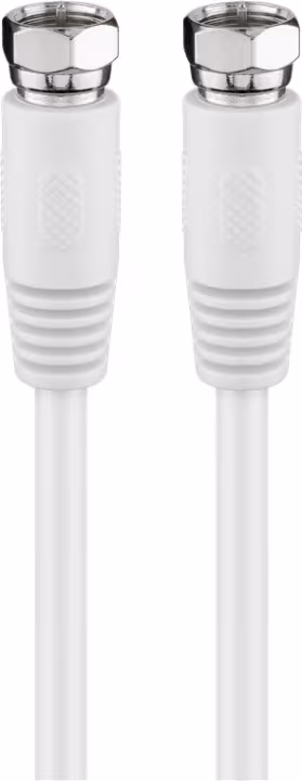 Goobay SAT-antennkabel (80 dB), dubbelskärmad F-plugg > F-plugg (helt skärmad)