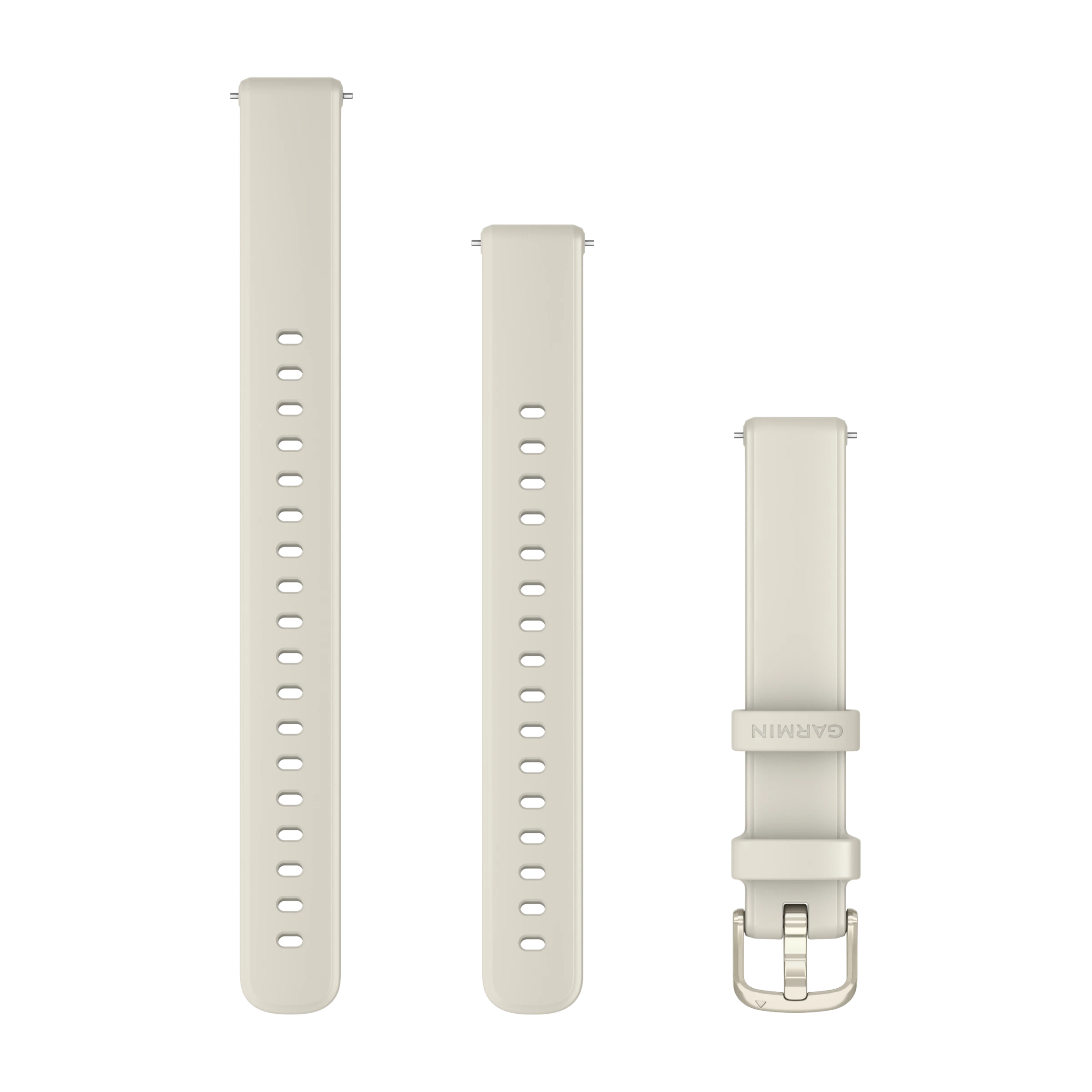 Garmin Lily 2 silikonarmband, benvit
