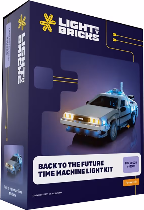 Light My Bricks Back to the Future Time Machine ljuskit 10300