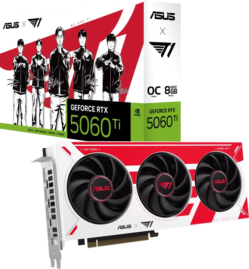 ASUS GeForce RTX 5060 Ti T1 OC - 8GB GDDR7 RAM - Grafikkort