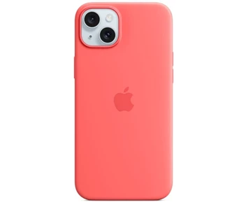 Apple iPhone 15 Plus Silicone Case med MagSafe - Guava (Fyndvara klass 1)