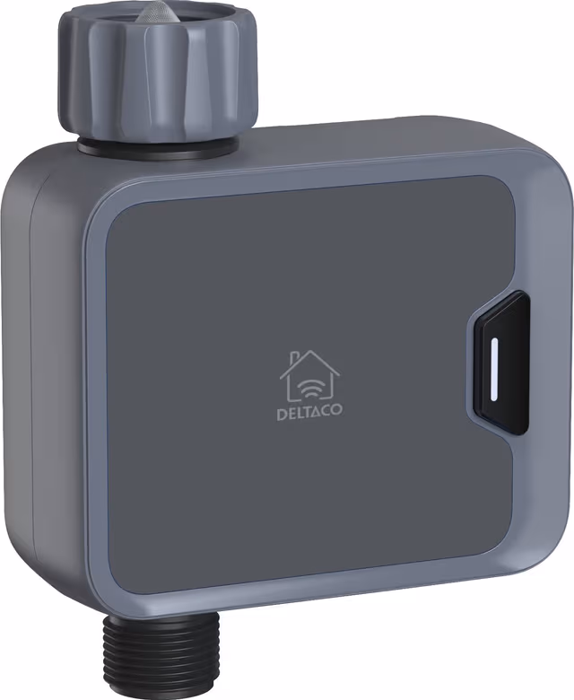 Deltaco SMART HOME WiFi Water Controller Battery-Powered IP54 Fits 1" 1/2" & 3/4" Taps