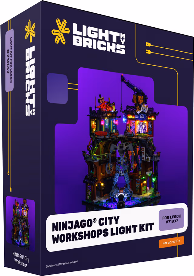 Light My Bricks™ NINJAGO City Workshops ljuskit