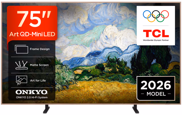 TCL 75" A400 Pro 4K QLED TV (2026)