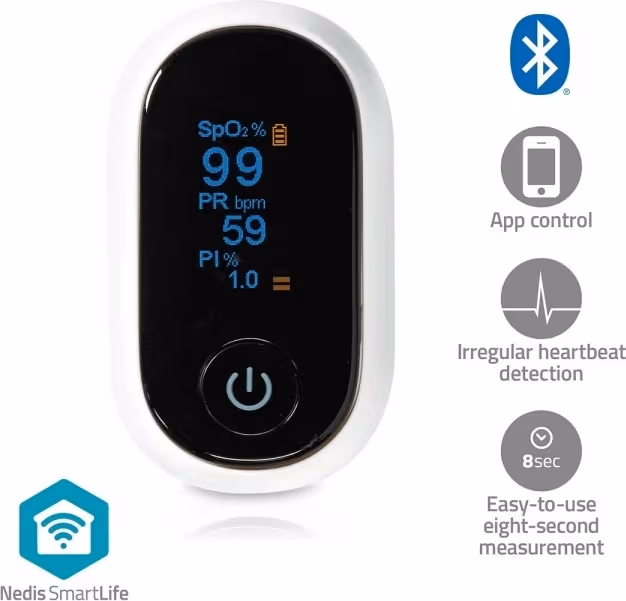 Nedis Pulsoximeter BTHOX10WT pulse oximeter