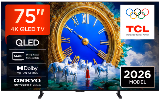 TCL 75" A400 4K QLED TV (2026)