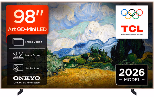 TCL 98" A400 Pro 4K QLED TV (2026)