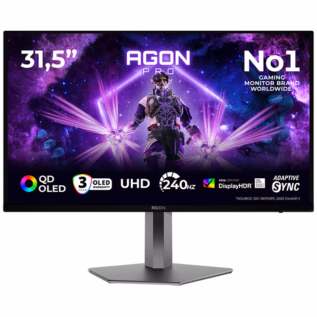 AOC AG326UZD2 32" UHD OLED spelskärm (svart)
